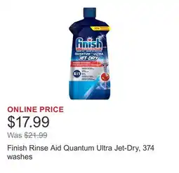 Costco Finish Rinse Aid Quantum Ultra Jet-Dry, 374 washes offer