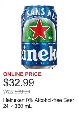 Costco Heineken 0% Alcohol-free Beer 24 × offer