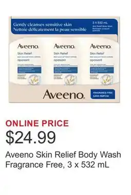 Costco Aveeno Skin Relief Body Wash Fragrance Free offer