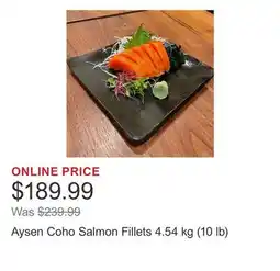 Costco Aysen Coho Salmon Fillets 4.54 kg (10 lb) offer