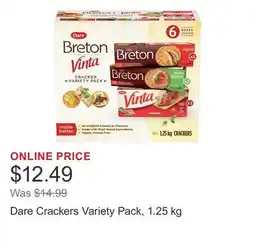 Costco Dare Crackers Variety Pack offer
