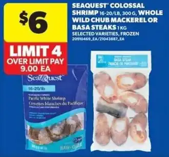 Real Canadian Superstore Seaquest colossal shrimp offer