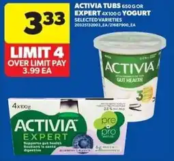 Real Canadian Superstore Activia tubs offer