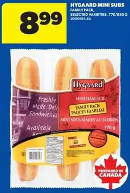 Real Canadian Superstore Hygaard mini subs offer