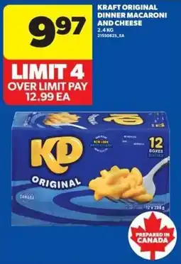 Real Canadian Superstore Kraft original dinner macaroni and cheese offer