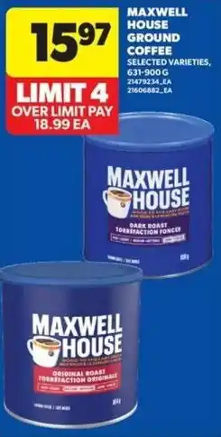 Real Canadian Superstore Maxwell house ground coffee offer