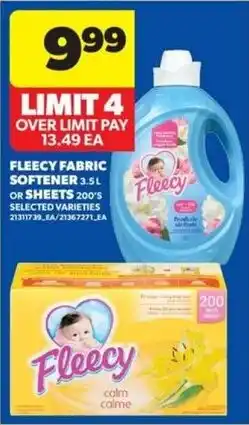 Real Canadian Superstore Fleecy fabric softener offer