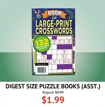 Digest size puzzle books