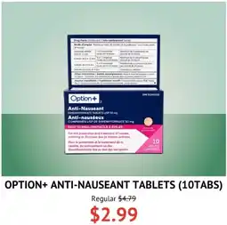 Guardian Pharmacy Option+ anti-nauseant tablets (10tabs) offer