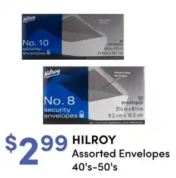 Value Drug Mart Hilroy Assorted Envelopes offer