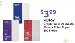 Value Drug Mart Hilroy Graph Paper, Plain or Ruled Paper offer