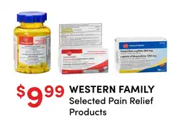Value Drug Mart Western Family Selected Pain Relief Products offer