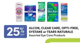 Value Drug Mart Alcon, Clear Care, Opti-Free, Systane or Tears Naturale offer