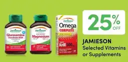 Value Drug Mart Jamieson Selected Vitamins or Supplements offer