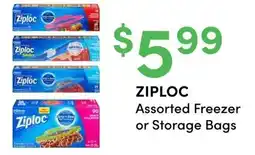 Value Drug Mart Ziploc Assorted Freezer or Storage Bags offer