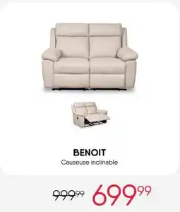 Meubles RD Benoir Causeuse inclinable offer