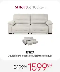 Meubles RD ENZO Causeuse avec sièges coulissants électriques offer