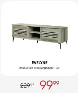 Meubles RD Evelyne Meuble télé avec rangement offer