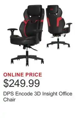 Costco DPS Encode 3D Insight Office Chair offer