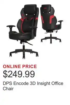 Costco DPS Encode 3D Insight Office Chair offer