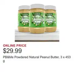 Costco PB&Me Powdered Natural Peanut Butter offer