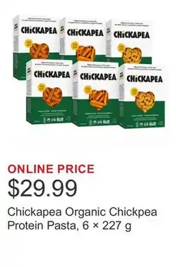 Costco Chickapea Organic Chickpea Protein Pasta, 6 × offer