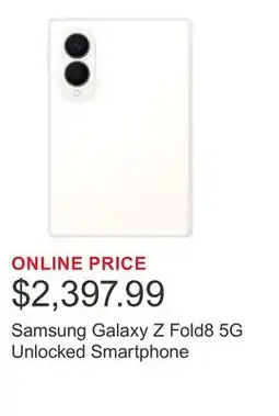 Costco Samsung Galaxy Z Fold8 5G Unlocked Smartphone offer