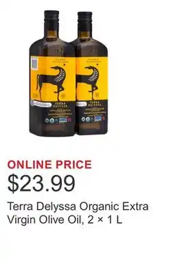 Costco Terra Delyssa Organic Extra Virgin Olive Oil, 2 × offer