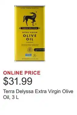 Costco Terra Delyssa Extra Virgin Olive Oil offer
