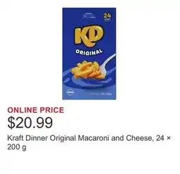 Costco Kraft Dinner Original Macaroni and Cheese, 24 × offer
