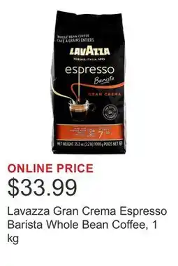 Costco Lavazza Gran Crema Espresso Barista Whole Bean Coffee offer