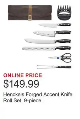 Costco Henckels Forged Accent Knife Roll Set, 9-piece offer