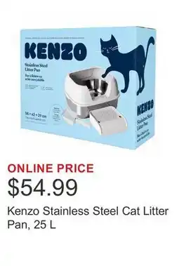 Costco Kenzo Stainless Steel Cat Litter Pan offer