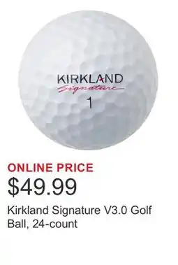 Costco Kirkland Signature V3.0 Golf Ball, 24-count offer