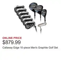 Costco Callaway Edge 10-piece Men's Graphite Golf Set offer