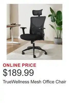 Costco TrueWellness Mesh Office Chair offer