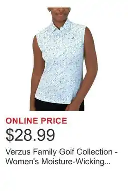 Costco Verzus Family Golf Collection - Women's Moisture-Wicking Performance Shirt offer