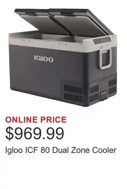 Costco Igloo ICF 80 Dual Zone Cooler offer