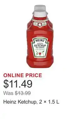 Costco Heinz Ketchup, 2 × offer