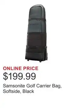 Costco Samsonite Golf Carrier Bag, Softside, Black offer