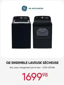 Meubles RD Ge ensemble laveuse sécheuse GTW-GTD68 offer