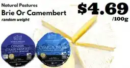 Discovery Foods Natural Pastures Brie Or Camembert offer