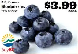 Discovery Foods B.C. Grown Blueberries offer
