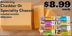 Discovery Foods Armstrong Cheddar Or Speciality Cheeses offer