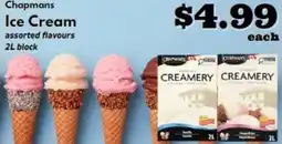 Discovery Foods Chapmans Ice Cream offer