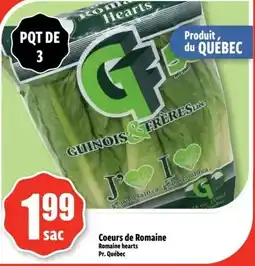 Bonanza Coeurs de Romaine Romaine hearts offer