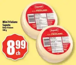 Bonanza Mini Friulano Saputo Baby Friulano offer