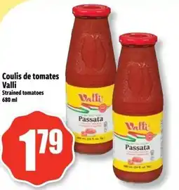 Bonanza Coulis de tomates Valli Strained tomatoes offer