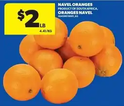 Real Canadian Superstore Navel oranges offer