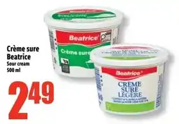 Bonanza Crème sure Beatrice Sour cream offer